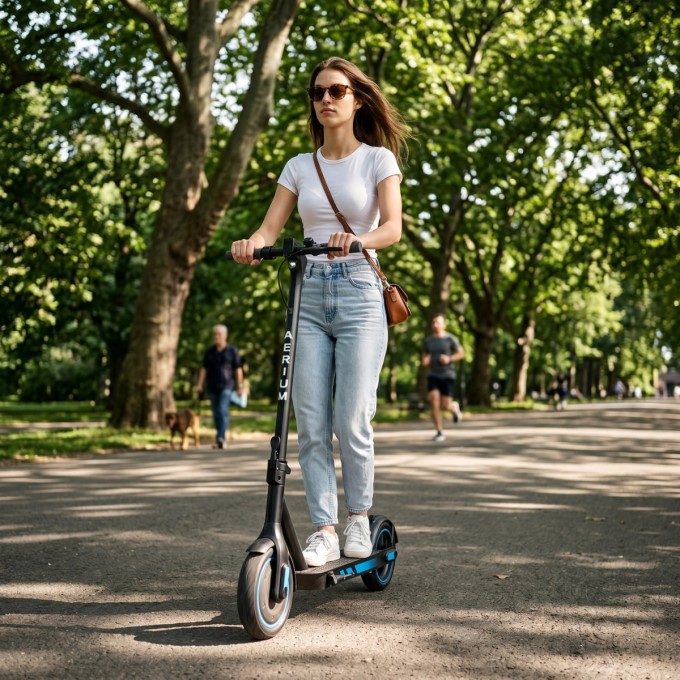 Hulajnoga elektryczna AERIUM MaxRide T500 niebieska Hulajnoga elektryczna AERIUM MaxRide T500 niebieska
