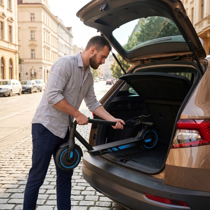 Hulajnoga elektryczna AERIUM MaxRide T500 niebieska Hulajnoga elektryczna AERIUM MaxRide T500 niebieska